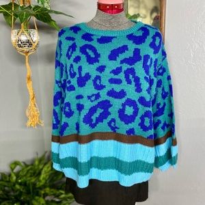 Umgee animal print sweater